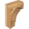 Ekena Millwork Thorton Arts & Crafts Rough Sawn Bracket, Western Red Cedar, 6"W x 18"D x 22"H BKT06X18X22THR03RWR - alternate 1